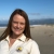 Image of USFWS staff person on beach