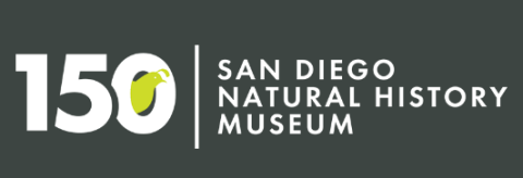 Logo that reads, 150 | San Diego Natural History Museum.