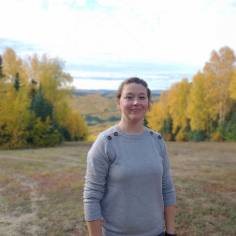 Erica Mize standing in field