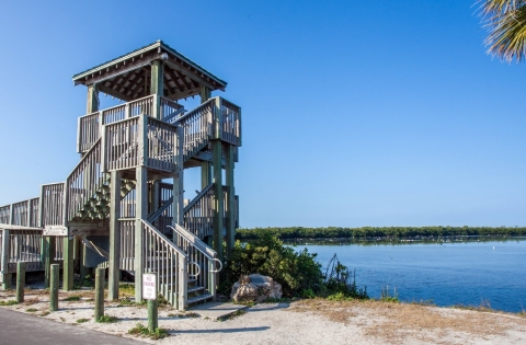 Observation Tower along the Wildlife Drive