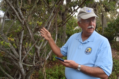 Volunteer Karl Werner presenting a FREE program