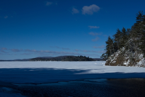 Green Lake, Ellsworth, ME in winter