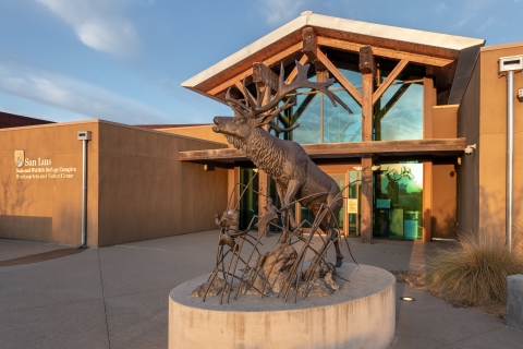 San Luis National Wildlife Refuge visitor center exterior.