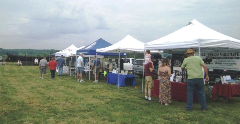 partner tents at event