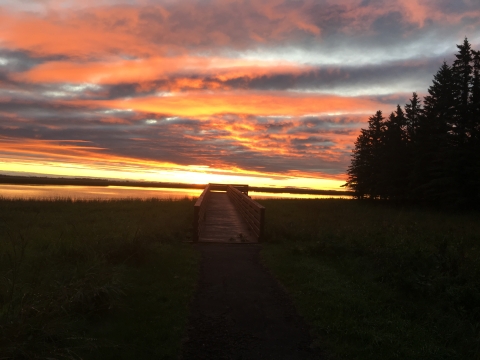 Sunset at J. Clark Salyer National Wildlife Refuge Observation Ramp