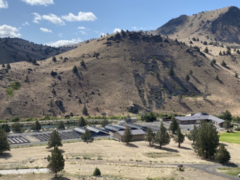 View of Warm Springs National Fish Hatchery 