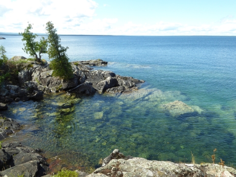 Lighthouse Island landscape.