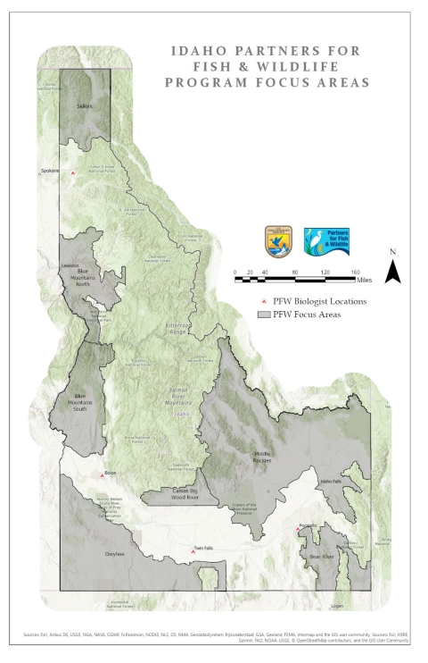 Map of Idaho