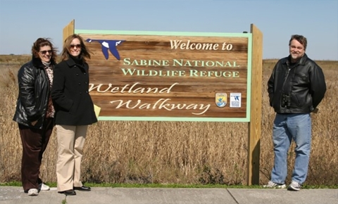 Sabine Wetland Walkway Sign