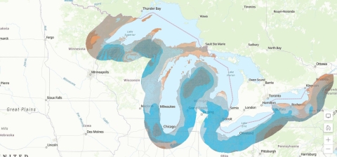 Concentration areas for birds during fall migration 