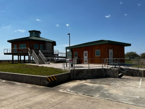 Visitor Information Station and restrooms