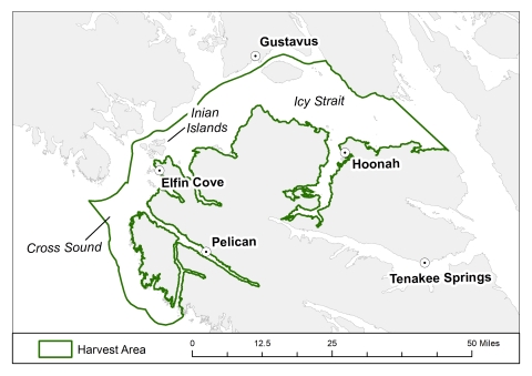 Map of Southeast Alaska Region