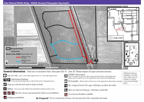  Image of trail map at Sutter NWR – thumbnail not for download