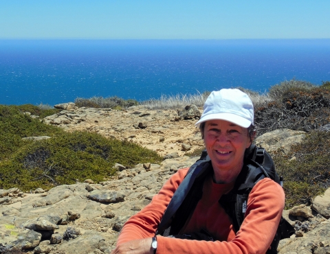 Portrait of Kathryn McEachernon on Santa Rosa Island.