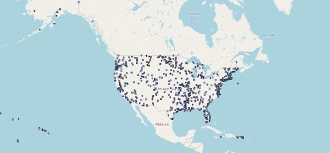 Map of FWS Locations