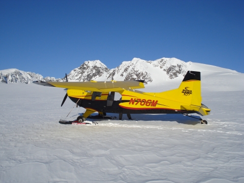 Plane in snow