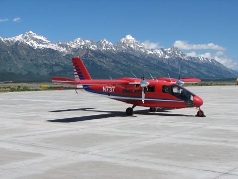 Plane on air field