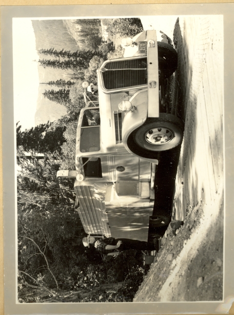 A very outer space looking fish stocking truck at Leavenworth Hatchery