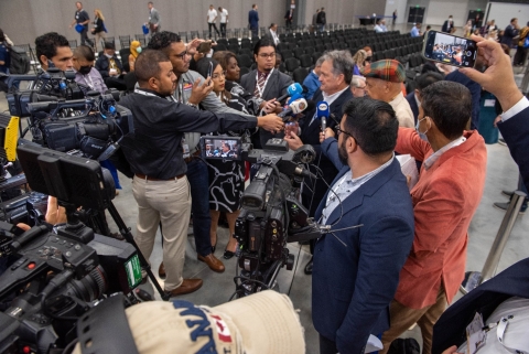  Media interview with attendee at CITES CoP.