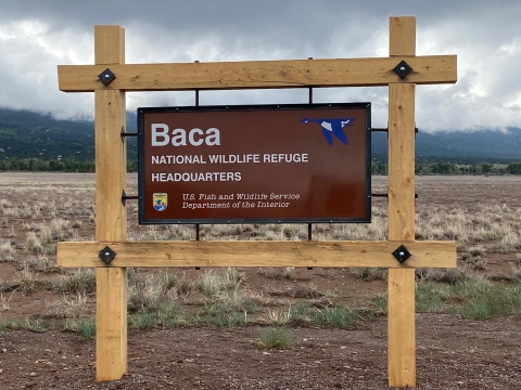 Baca National Wildlife Refuge Sign