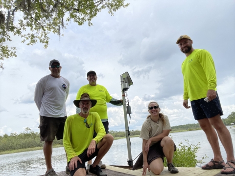 Team photo at Cooper's Basin temperature array project.