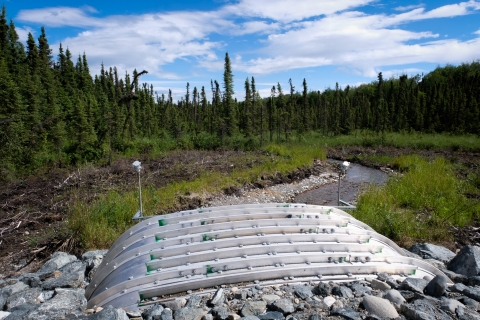 A new culvert in O'Brien Creek.