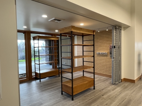 Bookshelves at Visitor Center Bookstore