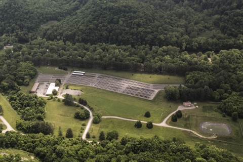 Dale Hollow National Fish Hatchery aerial photo