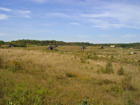 Bunkers are evidence of the Cold War era military history at Aroostook National Wildlife Refuge in northern Maine