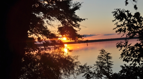 Sunrise at the Bluff Unit, Santee NWR