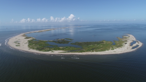 Aerial of North Breton Island in 2020