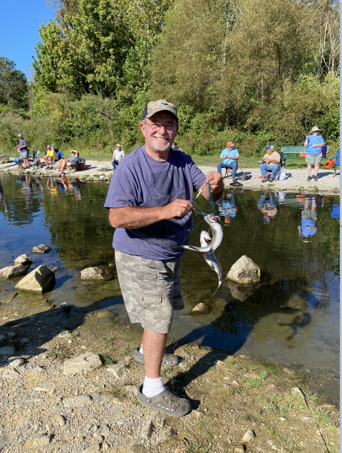 angler with his catch