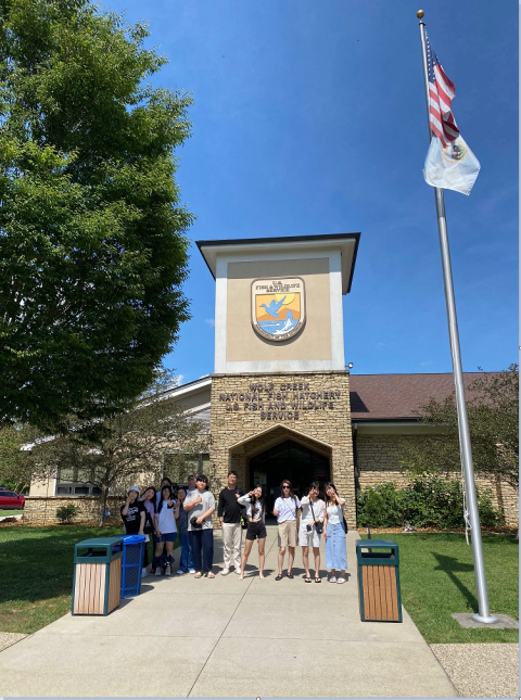 South Korea students at Wolf Creek National Fish Hatchery 