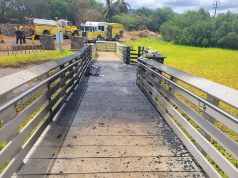 Burned ramp to Betty Bliss overlook