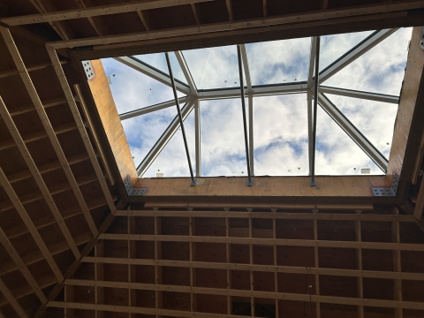 Skylight in the Exhibit Hall at Rachel Carson National Wildlife Refuge