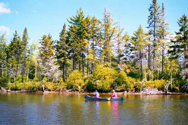 Canoeing on the Magalloway River