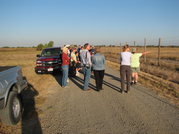 Group of people on wildlife tour.