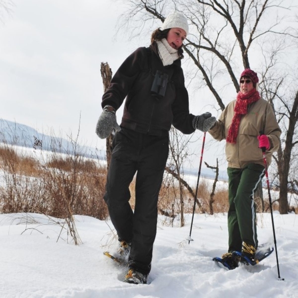 Snowshoeing at Trempealeau National Wildlife Refuge