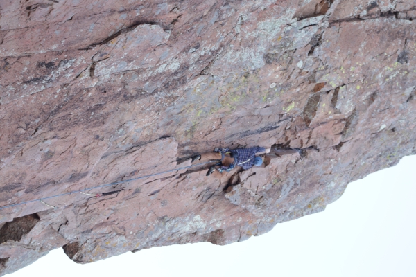 Climbing on Mt. Scott Wichita Mountains