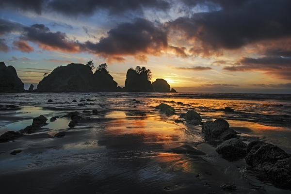 Point of Arches at Sunset