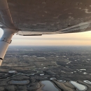 Aerial view of wetlands