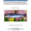 2016-2019 Report_Brook Trout in the Walla Walla River Basin - Assessing the Conservation Risks to Bull Trout