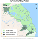 Bombay Hook NWR Turkey Hunting Map