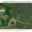 Bombay Hook Fischer Tract Hunt map