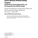 Desert National Wildlife Refuge Comprehensive Conservation Plan Summary