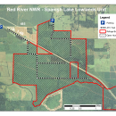 Red River NWR Spanish Lake Hunt Map