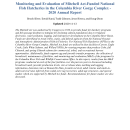 Monitoring and Evaluation of Mitchell Act-Funded National Fish Hatcheries in the Columbia River Gorge Complex - 2020 Annual Report