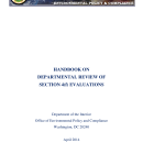 Handbook on Departmental Review of Section 4(f) Evaluations