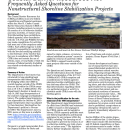 Frequently Asked Questions for Nonstructural Shoreline Stabilization Projects