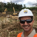 Jesus at a dam removal project